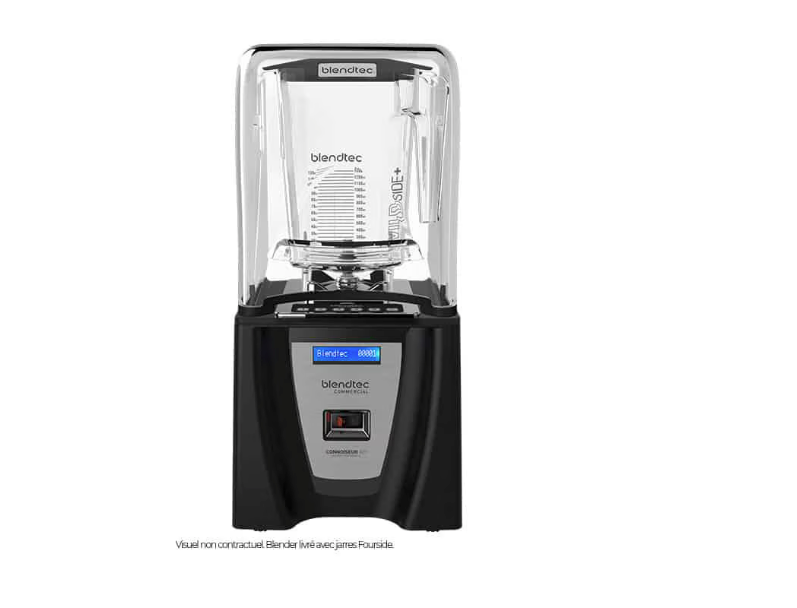 BLENDTEC - C825D46Q-EUB1GB1A - Batidora Blender CONNOISEUR 825 con 2 Jarras FOURSIDE con tapa plana blanda (1800 W) - (3,8 HP)
