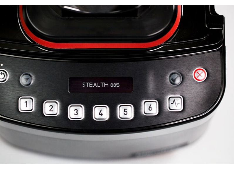 BLENDTEC - S885D2101-EUB1GB1A - Batidora Blender STEALTH 885 con 2 Jarras FOURSIDE con tapa plana blanda (1800 W) - (3,8 HP)