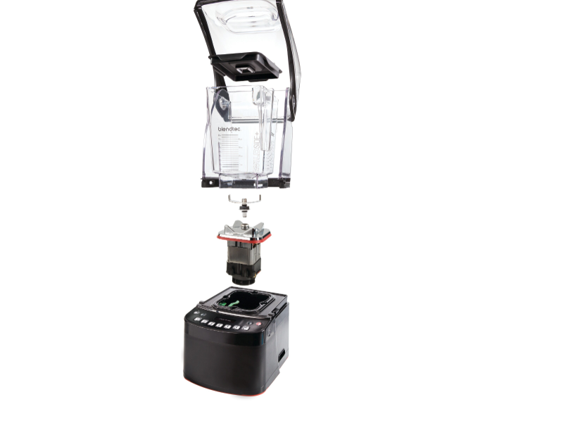 BLENDTEC - S885D2101-EUB1GB1A - Batidora Blender STEALTH 885 con 2 Jarras FOURSIDE con tapa plana blanda (1800 W) - (3,8 HP)
